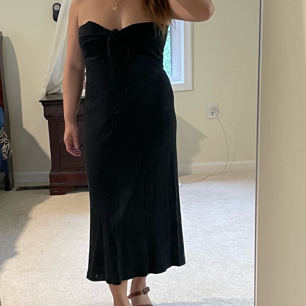 Morgan Taylor Black Tube Top Dress Size S